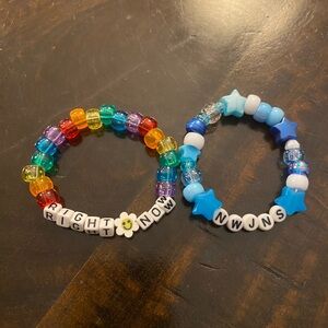 New Jeans Right Now Inspired Kandi Bracelet Set